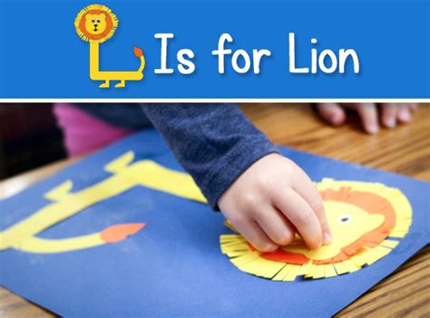 Printable Letter L Craft - L is for Lion (FREE Download)