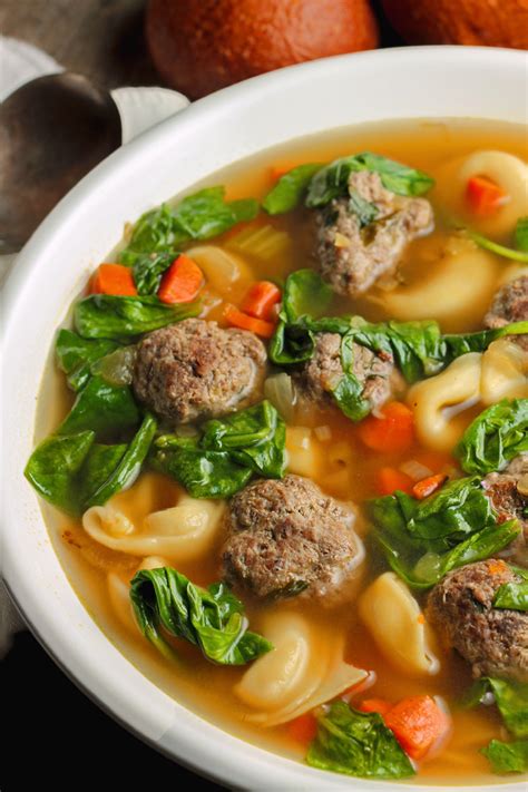 Tortellini Meatball Soup Is Just Amazing Filled With Spinach And