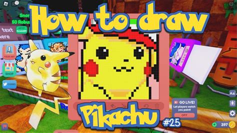 How To Draw Pikachu Starving Artist Roblox Youtube