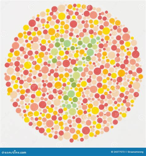 Color Blind Test 7 Stock Image Image Of Colourful 24377573