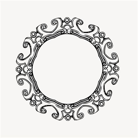 Decorative Circle Clipart Illustration Vector Free Vector Rawpixel