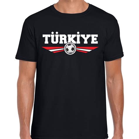 Het is een chaotisch, rommelig team waar de punten ook niet. Turkije / Turkiye landen / voetbal shirt met wapen in de kleuren van de Turkse vlag zwart voor ...