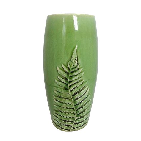 San pedro cacti grow reasonably fast, even from a cutting. Green Ceramic Fern Vase | Dunelm | Glass flower vases ...