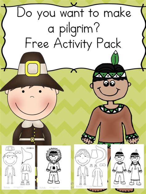 Make A Pilgrim Activity The Homeschool Village