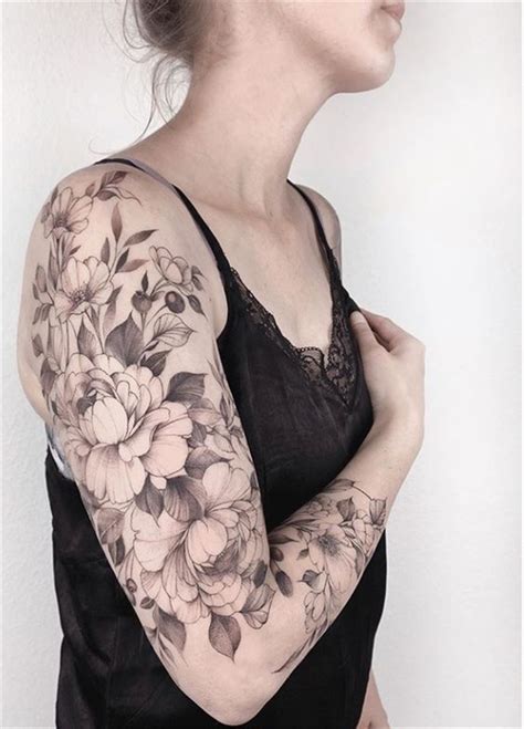 Gorgeous And Stunning Sleeve Floral Tattoo To Make You Stylish Awesome Sleeve Tattoos Sleeve