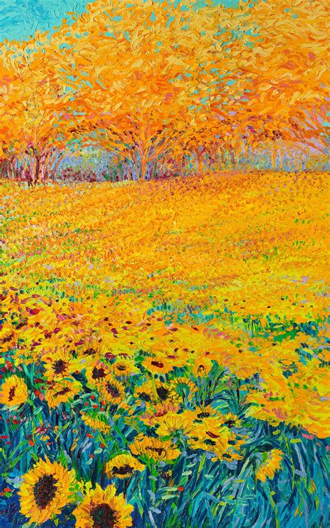 Scott learned that she was able to create beautiful impressionistic paintings with her fingers, in a way she never could before, and fell in love with it. Naranja by finger painter Iris Scott | Van gogh art ...