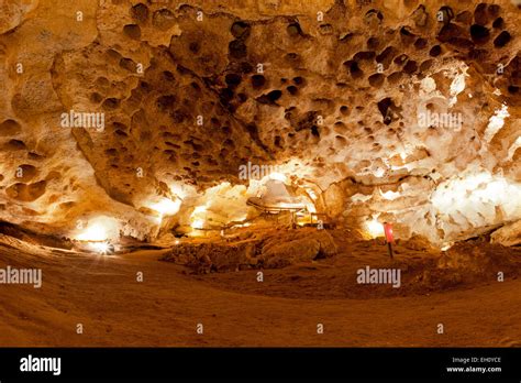 Inside A Limestone Cave Stock Photo Alamy