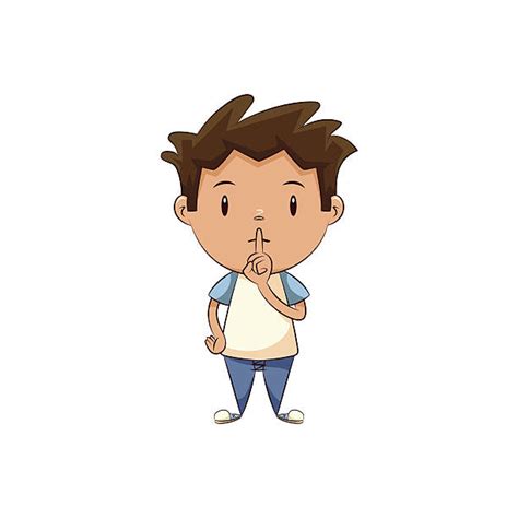 Kid Shhh Illustrations Royalty Free Vector Graphics And Clip Art Istock
