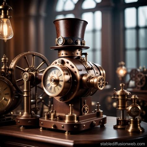 Create Steampunk Machines With Steam And Gears Stable Diffusion Online