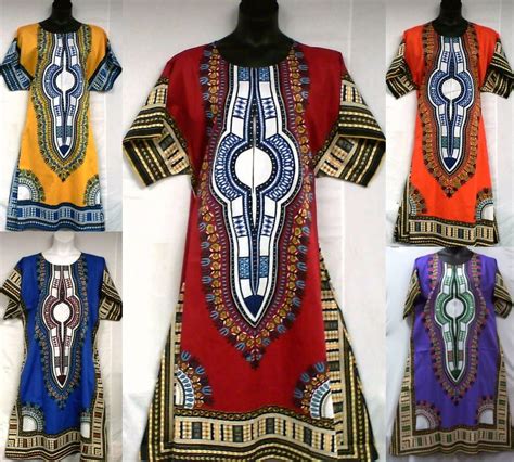 Traditional African Print Dashiki Dresses Free Size African Clothing Styles African Dashiki
