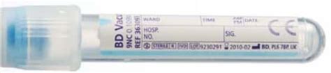Bd Vacutainer Citrate Tube Patient Care Products First Aid And