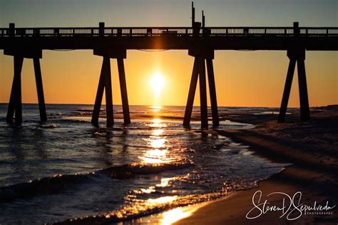 Sunset As Seen From The Pensacola Beach Pier Experiencepcola 📷steven