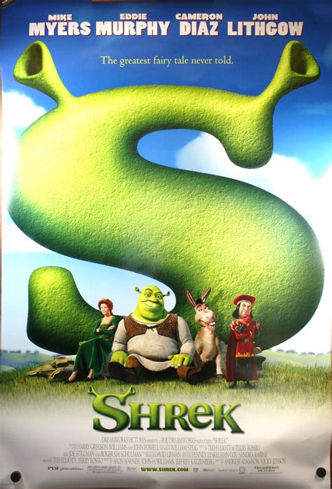 But she had an enchantment upon her of a fearful sort which could only be broken by love's first kiss. SHREK "1 Sheet" Movie Poster