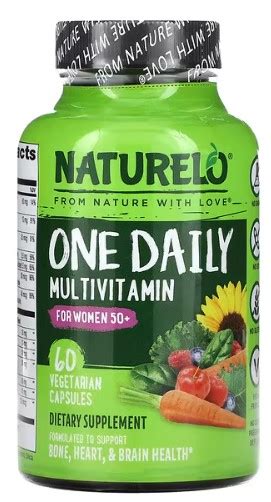 Naturelo One Daily Multivitamin For Women 50 60 Vegetarian Capsules