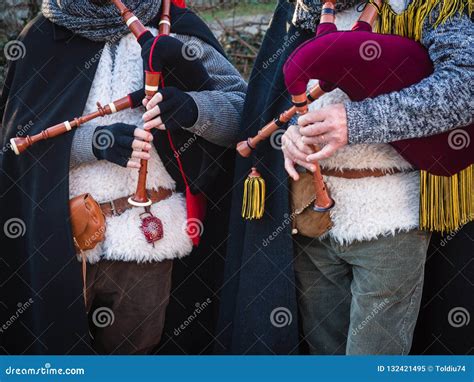 Bagpipe Players Outdoors Stock Image Image Of December 132421495