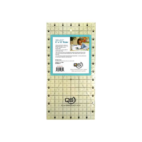 Quilters Select Non Slip Ruler 6in X 12in