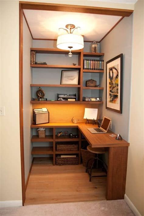 43 Tiny Office Space Ideas To Save Space And Work Efficiently In 2021