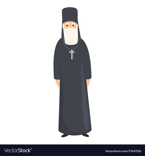 Pope Icon Cartoon Style Royalty Free Vector Image