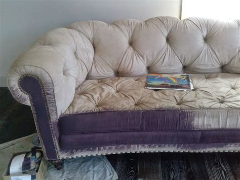 Nancy And I Just Painted The Upholstery On This Gorgeous Chesterfield