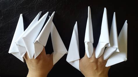 How To Make The Dragon Claws Paper Claws Step By Step Tutorial