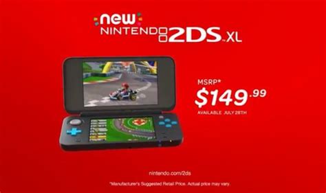 It was announced in march 2010 and unveiled at e3 2010 as the successor to the nintendo ds. New Nintendo 2DS XL Release Date & Price - Nintenfan