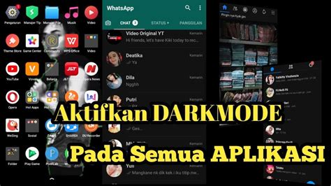 Cara Aktifkan Darkmode Semua Aplikasi