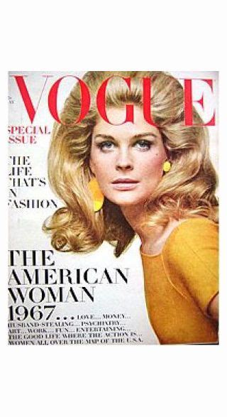 Actress Candice Bergen 1967 Vogue Magazine Fashion Magazine Cover