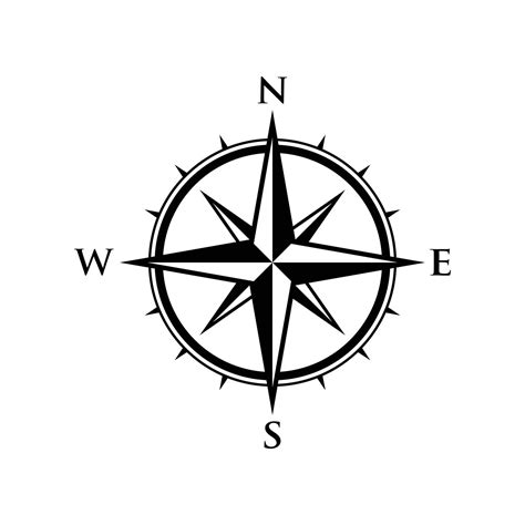 Compass Compass Icon Compass Icon Vector Isolated On White Background