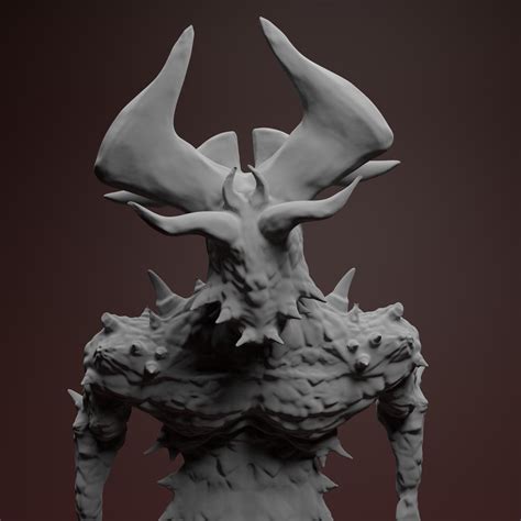 Artstation The Faceless Demon Low Poly Rigged