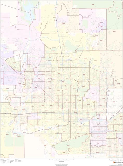 Maricopa County Zip Code Map Map Of The Usa With State Names