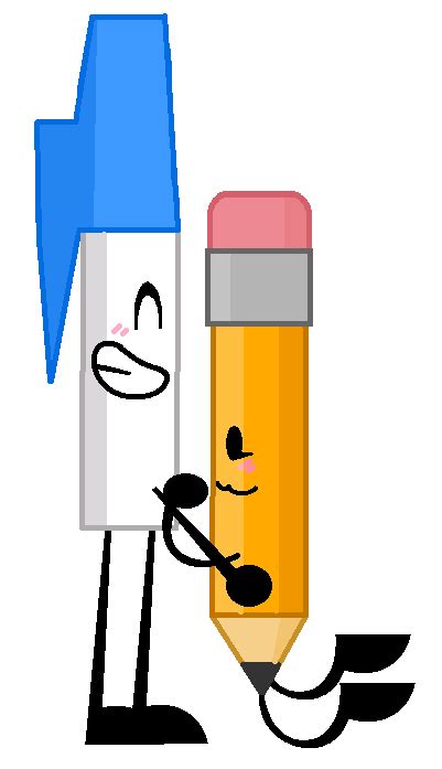 Oh my collagen pen you just married my favourite character from bfb. Pen and Pencil by dreamyisland on DeviantArt