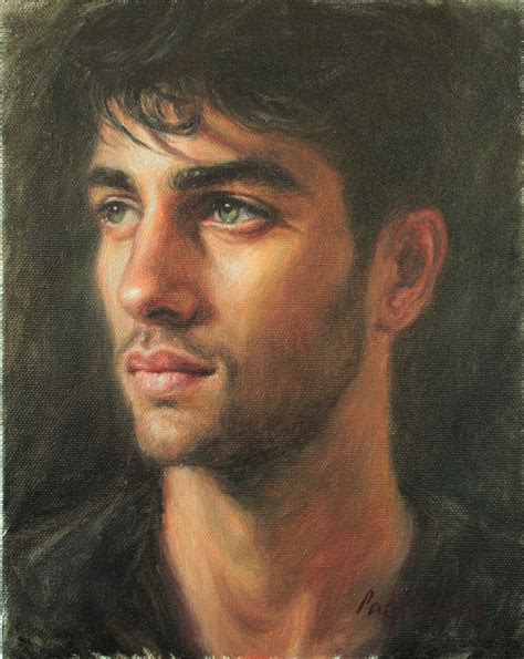 Male Portrait Portrait Drawing Portrait Painting Oil Pastels