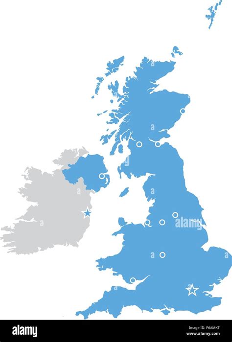 Britain Map Stock Vector Images Alamy