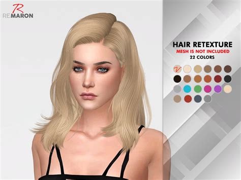 The Sims Resource Wings Oe1221 Hair Retextured By Remaron Sims 4 Hairs