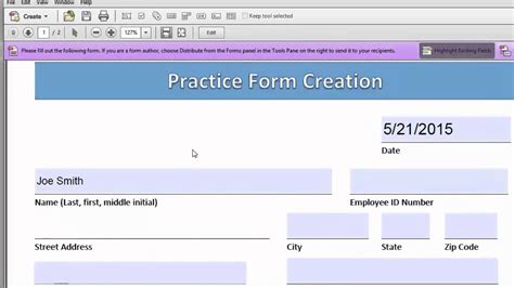 Testing Your Fillable PDF Form In Adobe Acrobat YouTube