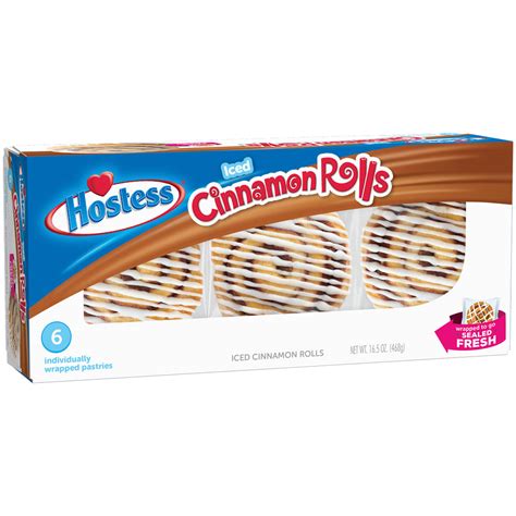 Hostess Iced Cinnamon Roll 165 Oz Donuts And Snack Cakes Meijer