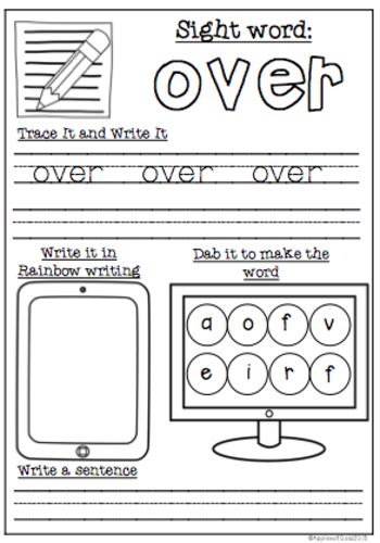 Fry Sight Words 2nd Hundred 101 125 Teaching Resources