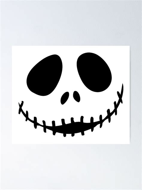 Poster Jack Skellington Face Nightmare Before Christmas Par