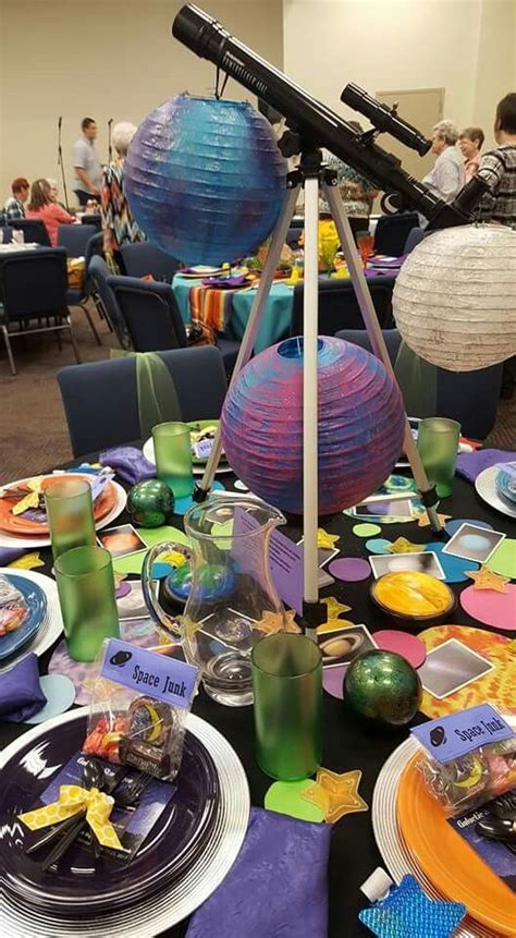 Galactic Starveyors Vbs Themed Table Features Ideas From Several Other