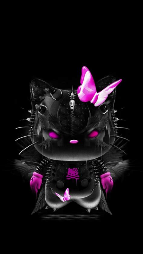 Black And Pink Hello Kitty Wallpaper ·① Wallpapertag