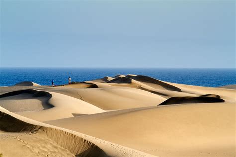 Island Maspalomas Dunes Sand Dunes Gran Canaria B Island Maspalomas