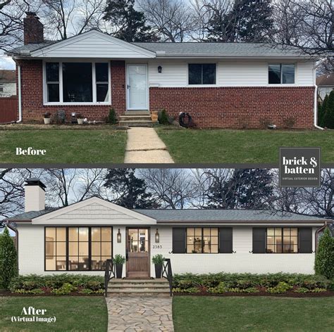 Before And After Pics Of Of Painted Brick Himes Over 20 Painted Brick