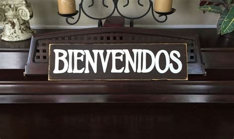 Details About Bienvenidos Sign Plaque Welcome In Spanish Southwest Wall