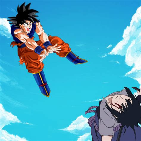 Sasuke Vs Goku Crossover By Legendaryrey On Deviantart