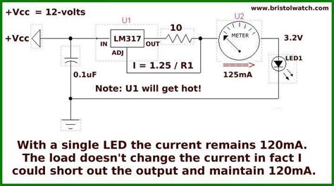 Design Lm317 Constant Current Source Circuits