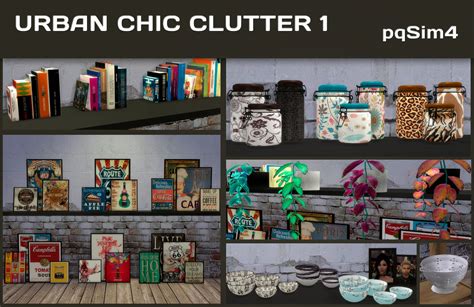 Urban Chic Clutter 1 Sims 4 Custom Content