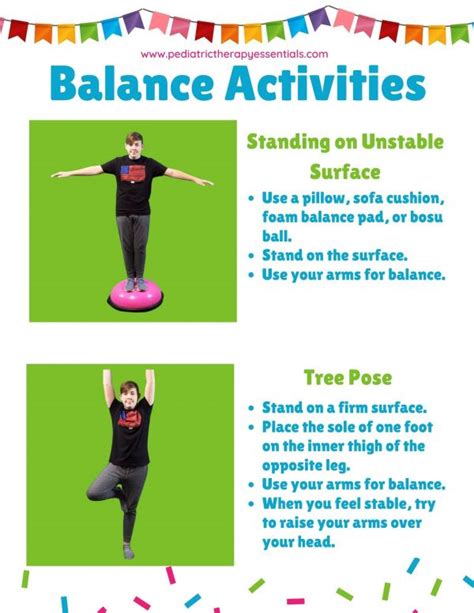 Balance Activities For Kids Pediatrictherapyessentials
