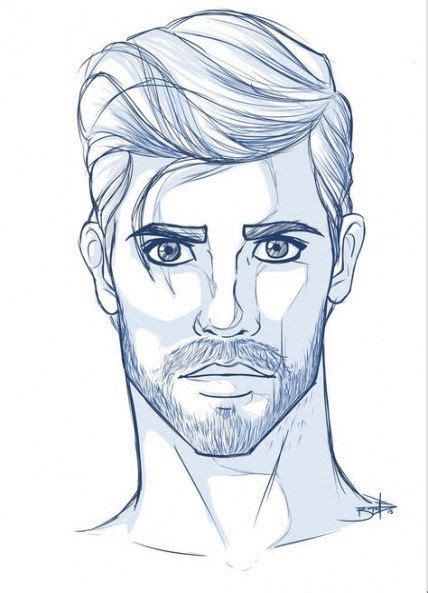 45 Trendy Drawing Faces Male Digital Paintings Drawing Face Line