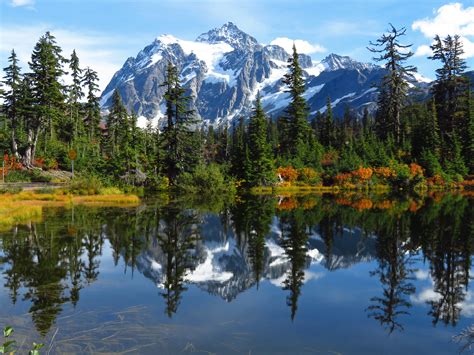 Scenic Mountain Reflection Royalty-Free Stock Photo and Image
