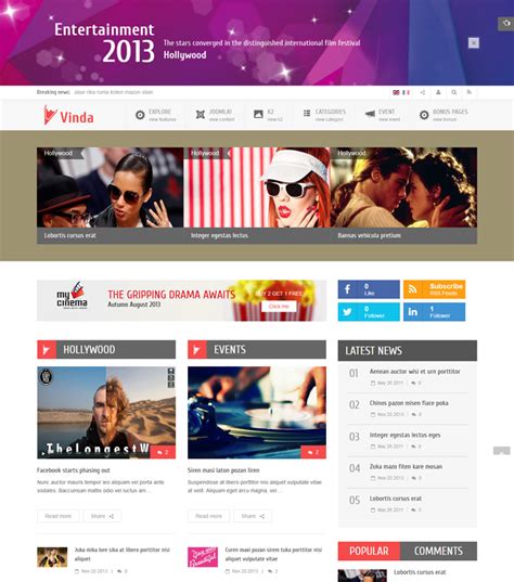 Best source of themes, plugins, modules, components for most social joomla template designed for mommy bloggers, loving grandmas and family storytellers. Top 10 Free Joomla Templates 2019